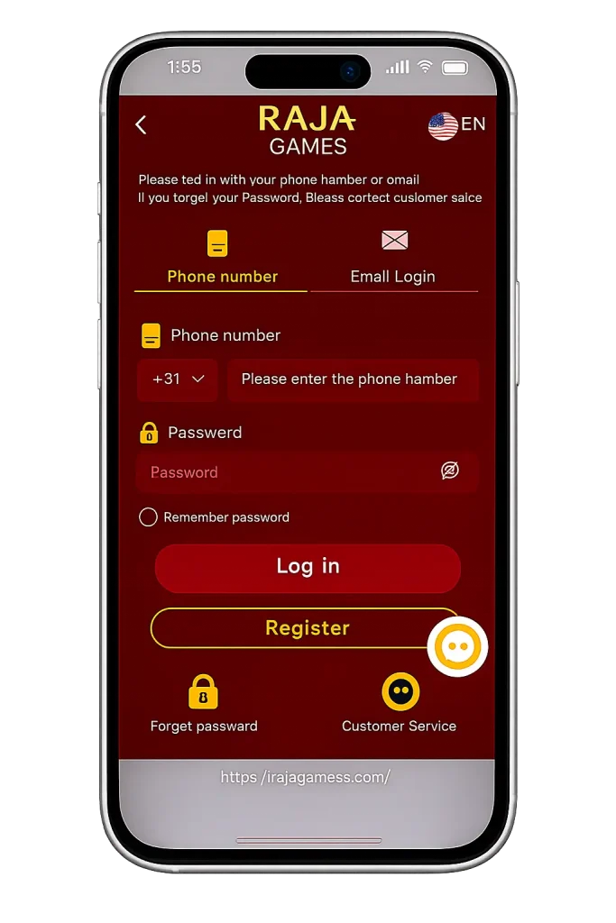 Raja Game Login